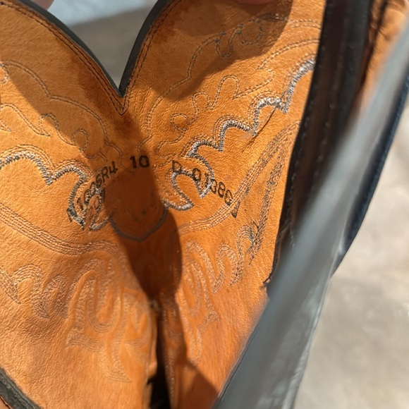 Lucchese 1883 Teju Lizard Skin Black Boots N1006R4 - 10D - Picture 5 of 5